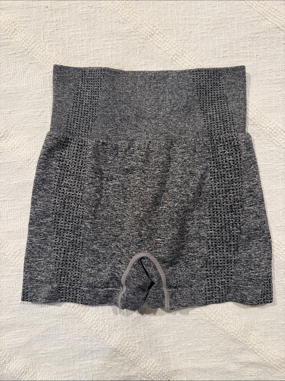 High-Waist Gray Seamless Women’s Shorts